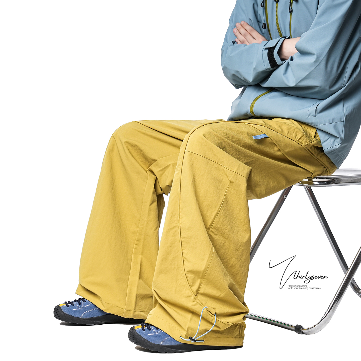 户外痞帅设计感运动工装裤男款