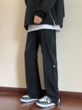Дорожные небольшие дизайнерские штаны с молнией, в американском стиле, тренд сезона, свободный прямой крой