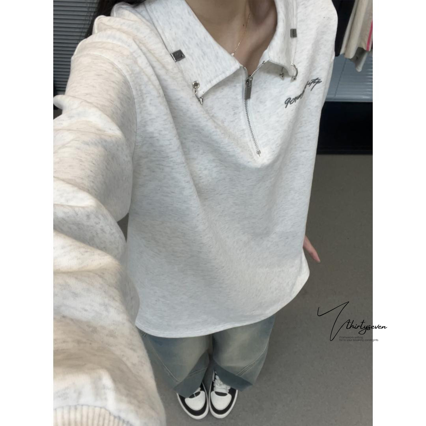 美式刺绣翻领POLO衫男