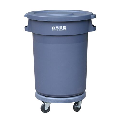 圆形带盖分类塑料环卫垃圾桶