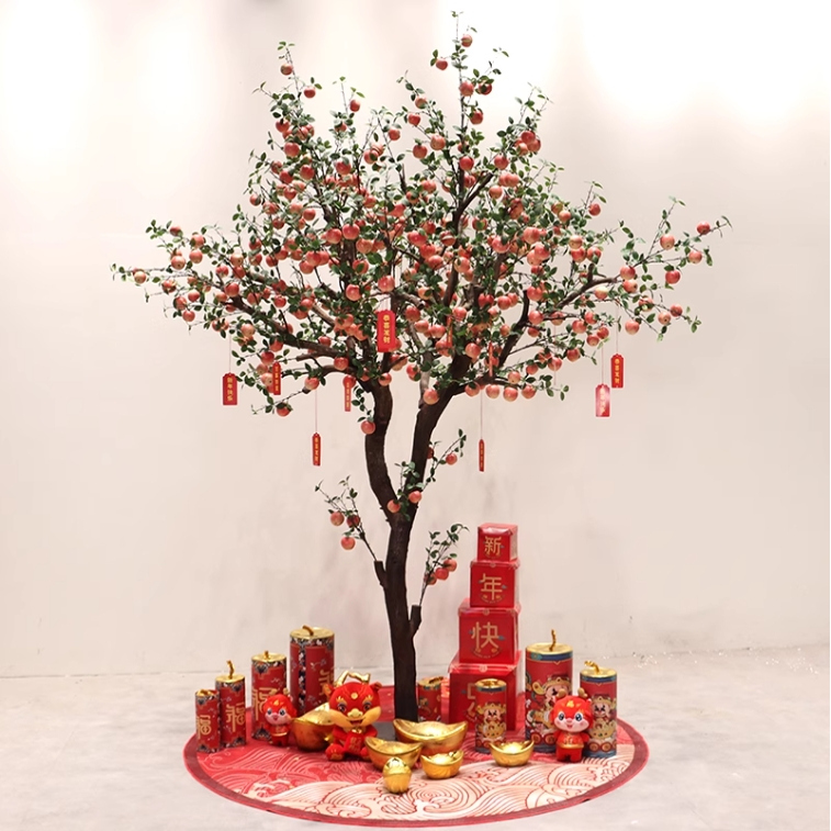 仿真苹果树水果假树超10种款式田园风水果装饰树大型造景水果树