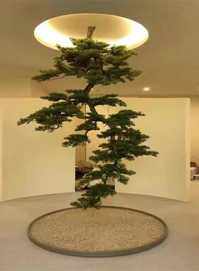 高仿真倒挂松树迎客松造景可定制