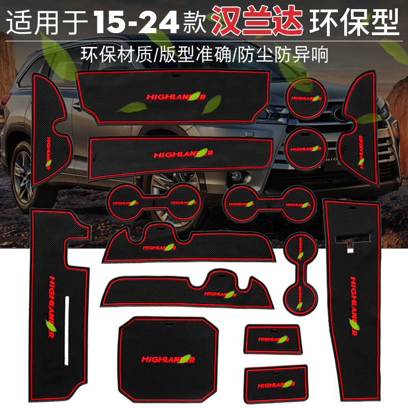 15-21款丰田汉兰达内饰门槽垫