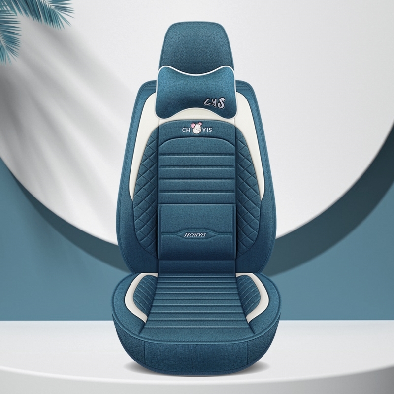 斗山DH60-7小松PC130卡特现代R225-9挖掘机专用座套亚麻坐垫四季