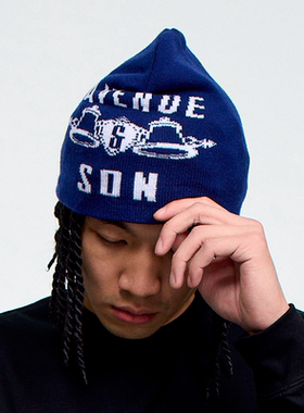 AVENUESON大道之子2025三色经典LOGO提花保暖冷帽线帽双面戴