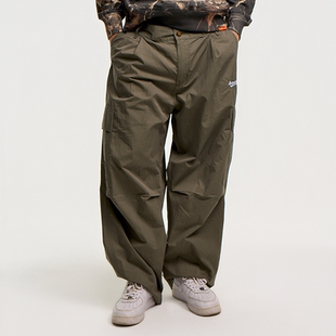 休闲裤 AVENUE&SON大道之子2026双色美式 复古廓形宽松多口袋工装