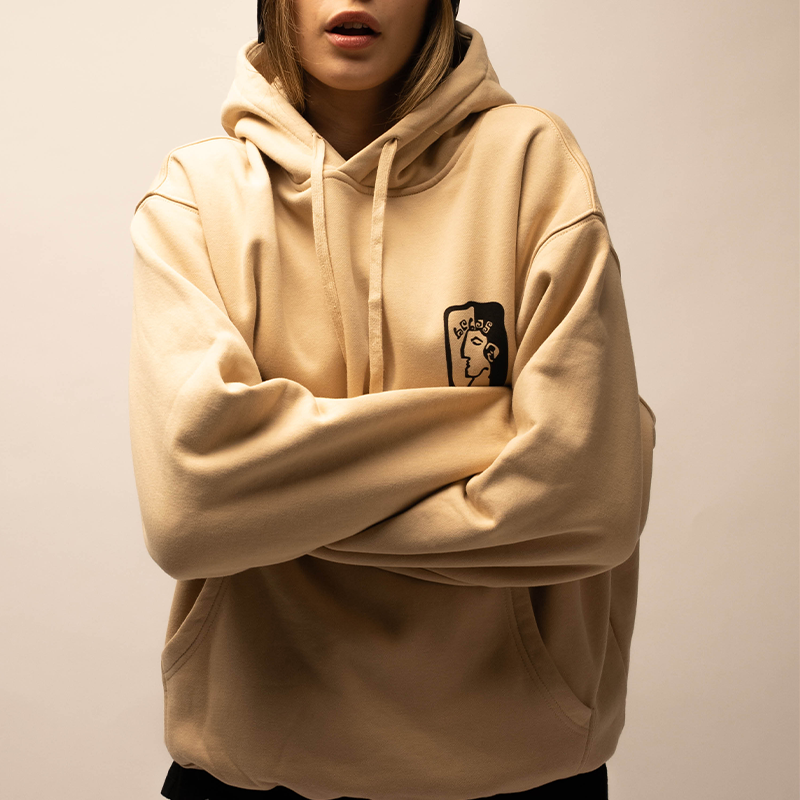 【法国】HELAS 25WIN DIEU GREC HOODIE双色希腊神像印花连帽卫衣