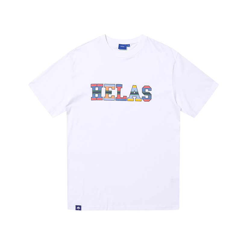 【法国】HELAS 25SP DRAPEAU TEE 剪影字母Logo短袖T恤