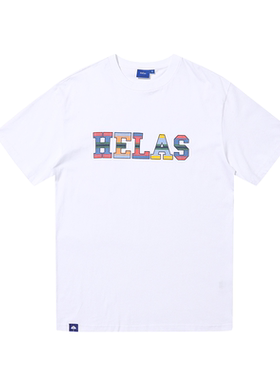 【法国】HELAS 25SP DRAPEAU TEE 剪影字母Logo短袖T恤