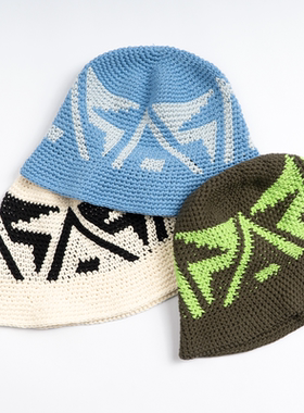 AVENUESON大道之子2025三色手工提花LOGO针织纯棉渔夫帽