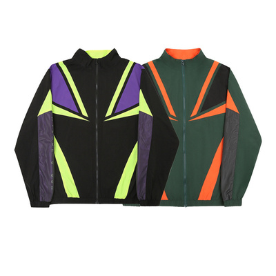 Avenue&son立领春秋宽松拼接夹克