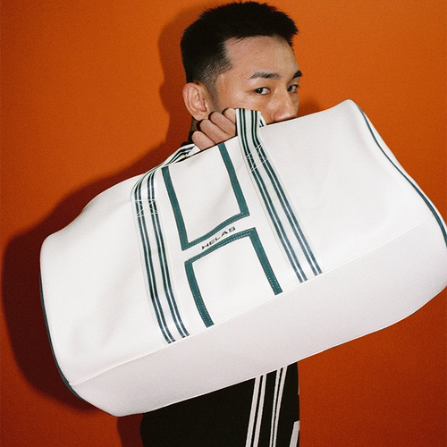 【法国】HELAS 26SP ALDO DUFFLE BAG白色奥尔多仿皮旅行包