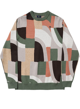 [法国]Helas MOSA CREWNECK KNIT MULTICO 多色圆领针织衫