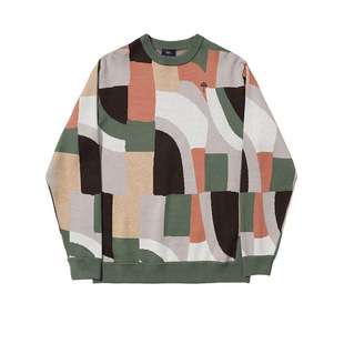 [法国]Helas MOSA CREWNECK KNIT MULTICO 多色圆领针织衫