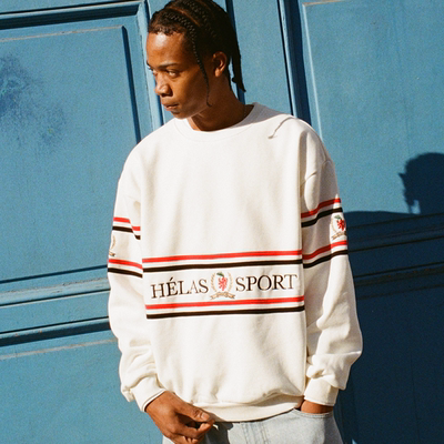 【法国】HELAS 25WIN SPORT CREWNECK双色运动圆领套头卫衣