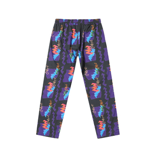 法国 PANTS满印印花休闲长裤 HELAS PYJAMA 束腿裤 FLASH