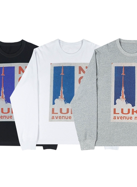 AVENUE & SON2024LUKE联名ASLK PRINTED LONG SLEEVES长袖T恤
