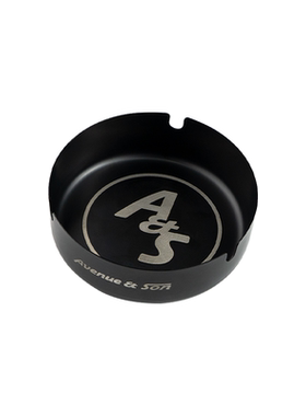 AVENUESON大道之子2025黑色logo不锈钢烟灰缸