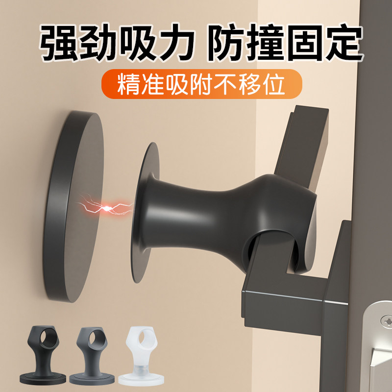 玛丽强磁门吸免打孔门把手防撞图片