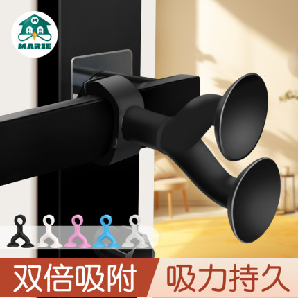 免打孔门吸门把手门阻器软胶保护垫防撞门挡卫生间硅胶新款墙吸后