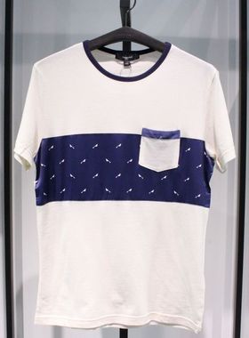 SELECTED斯莱德夏季日常白色新款休闲纯棉圆领针织短袖半袖T恤