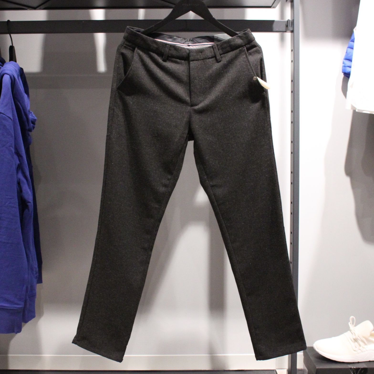 羊毛混纺长裤休闲裤思莱德加厚