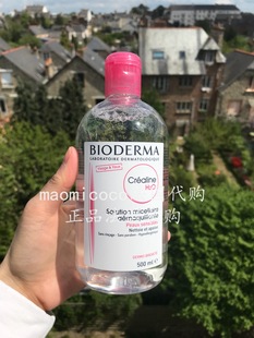 粉水500ml 卸妆水 Bioderma贝德玛舒妍洁肤液 法国代购