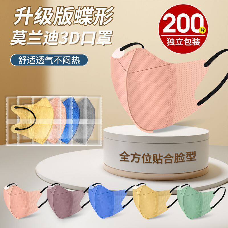 一次性薄款3D立体透气美颜口罩男女高颜值网红春夏透气三层素颜潮