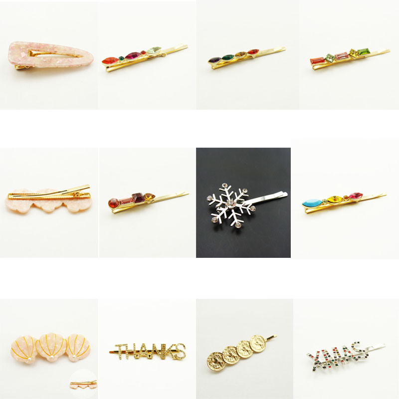 欧美风饰品宝石满钻卡子