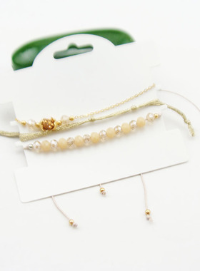 欧美日韩风组合直播水晶手链