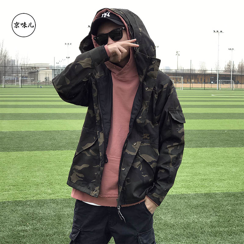 网红春秋季新机能暗色潮牌外套