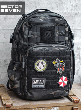 第7区 蜜獾双肩背包男女户外登山徒步战术18L轻便装备通勤小背包