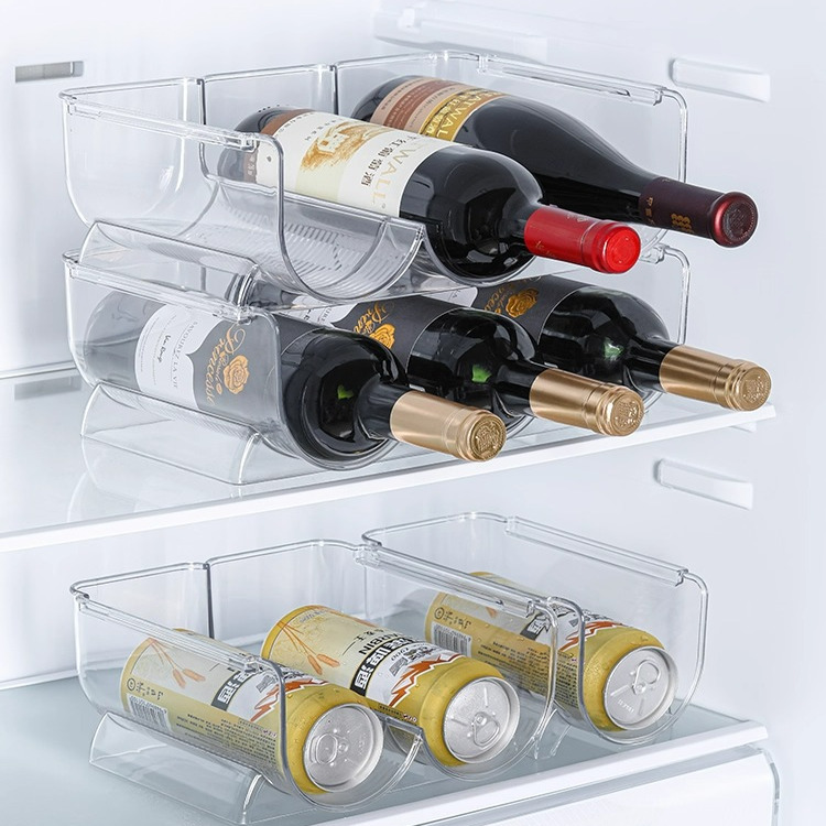 透明亚克力可叠加冰箱红酒收纳架