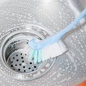 日本厨房水槽缝隙清洁刷弯头杯刷无死角刷子大全清洗碗水池直角刷