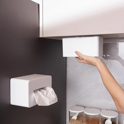 冰箱磁吸纸巾盒悬挂免打孔