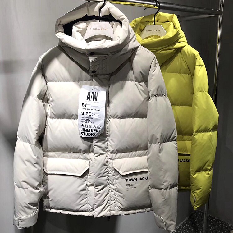 断码清仓3折不退换  羽绒服冬贴布拉链加厚90%白鸭绒外套帽子可拆