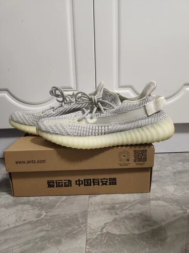 0001鞋男女夏季yeezy350v2满天星冰蓝情侣运动鞋飞织网面跑步鞋子