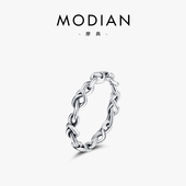 韩版 s925纯银镂空精致少女心形戒指时尚 泰银爱心食指戒简约百搭女