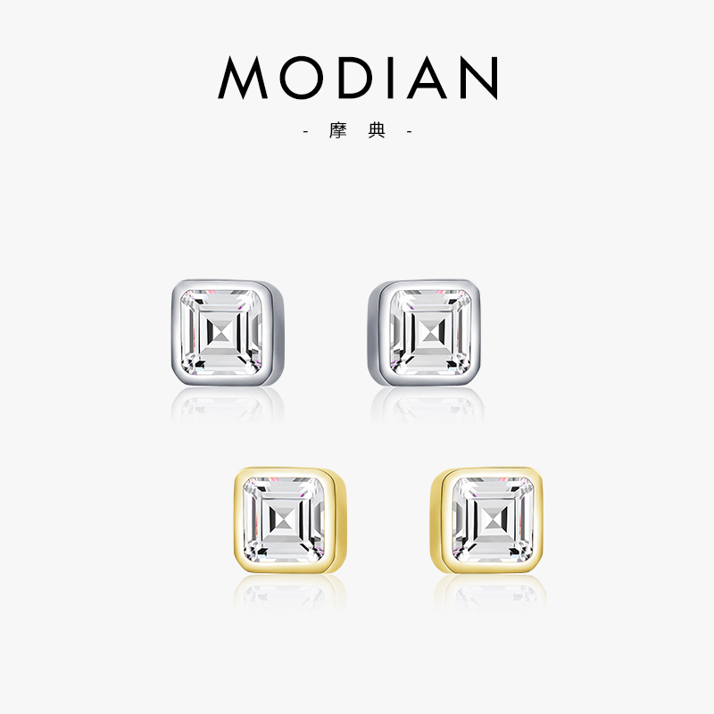 轻奢满钻女气质S925通体纯银耳饰