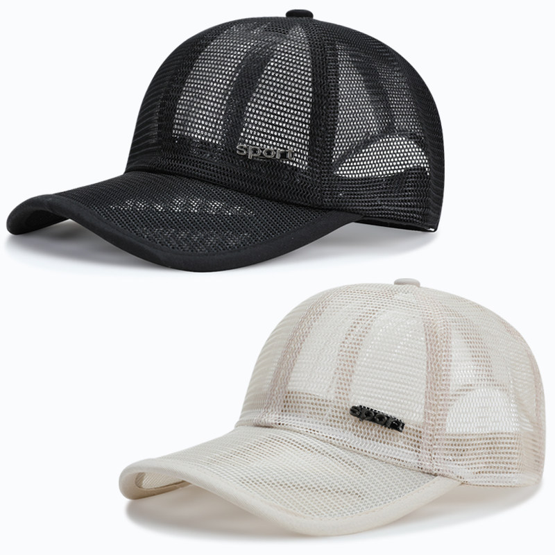 鸭舌帽女韩版潮夏季透气网帽夏天网眼帽子男夏款棒球帽防晒遮阳帽
