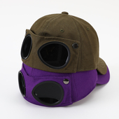 飞行员帽子男秋天韩版 潮眼镜鸭舌帽墨镜女军绿ins潮牌秋季 太阳帽