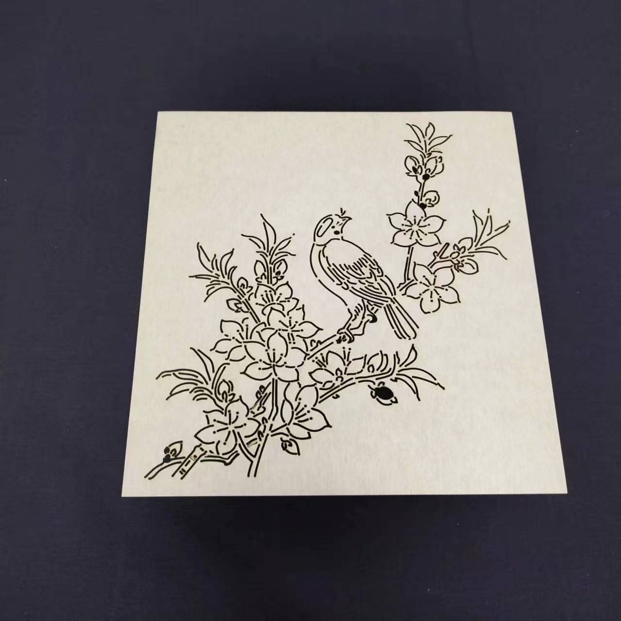 刺子绣模版 大小喜鹊 餐垫 桌垫 抱枕 重复使用描图绘图软模板