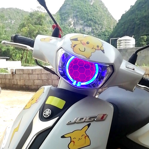 电喷巧格i125大灯总成激光透镜