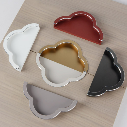 衣柜门对装拉手爱格U705W1000同色拉手抽屉橱柜梅花内嵌隐藏拉手