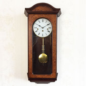 音乐报时机械钟德国进口赫姆勒五音机芯打响上弦复古简约现代挂钟