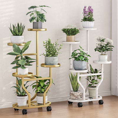 客厅落地式花架子阳台置物架户外庭院多肉铁艺花盆托架层架扩展架