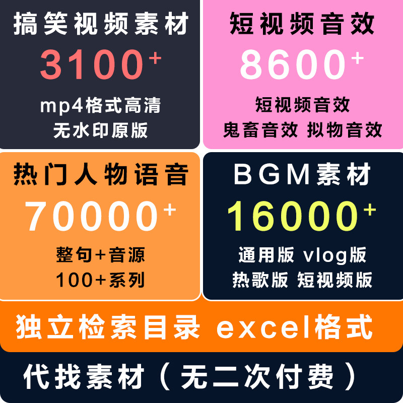 b站up沙雕动画短视频鬼畜视频搞笑表情音效bgm音乐语音包gif素材