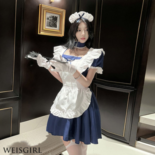 weisgirl纯欲可爱猫咪女仆围裙制服夜场cosplay性感日系女佣服装