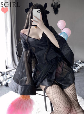 女式日系可爱透明性感套装和服