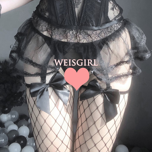 weisgril蕾丝高筒性感大腿袜